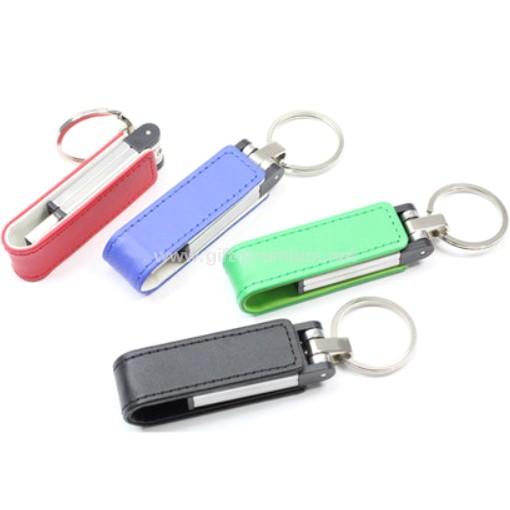 Keychain PU USB Flash Drive